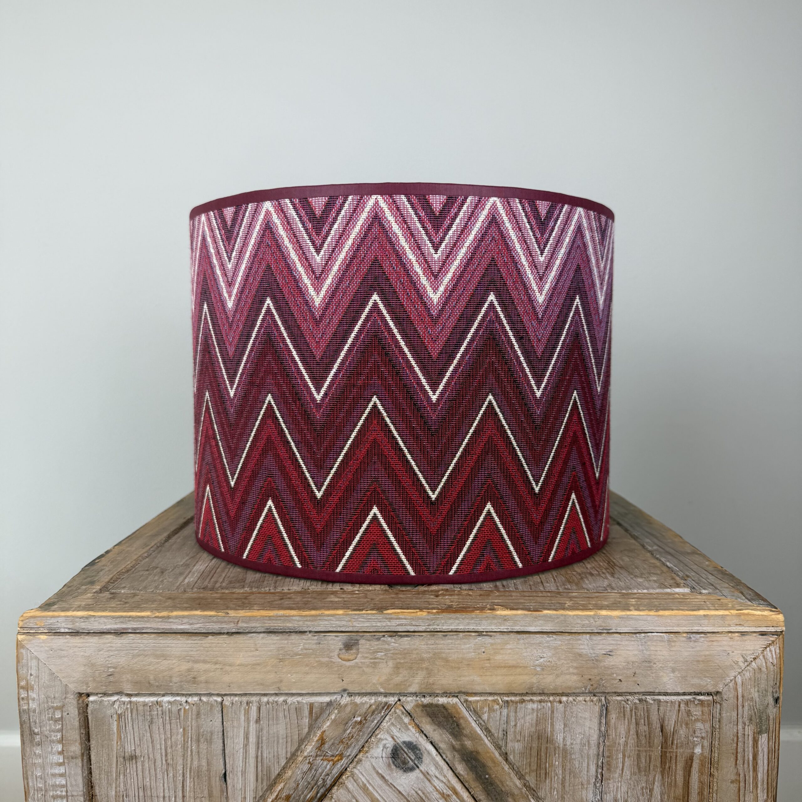 Lampenkap zigzag rood roze Missoni