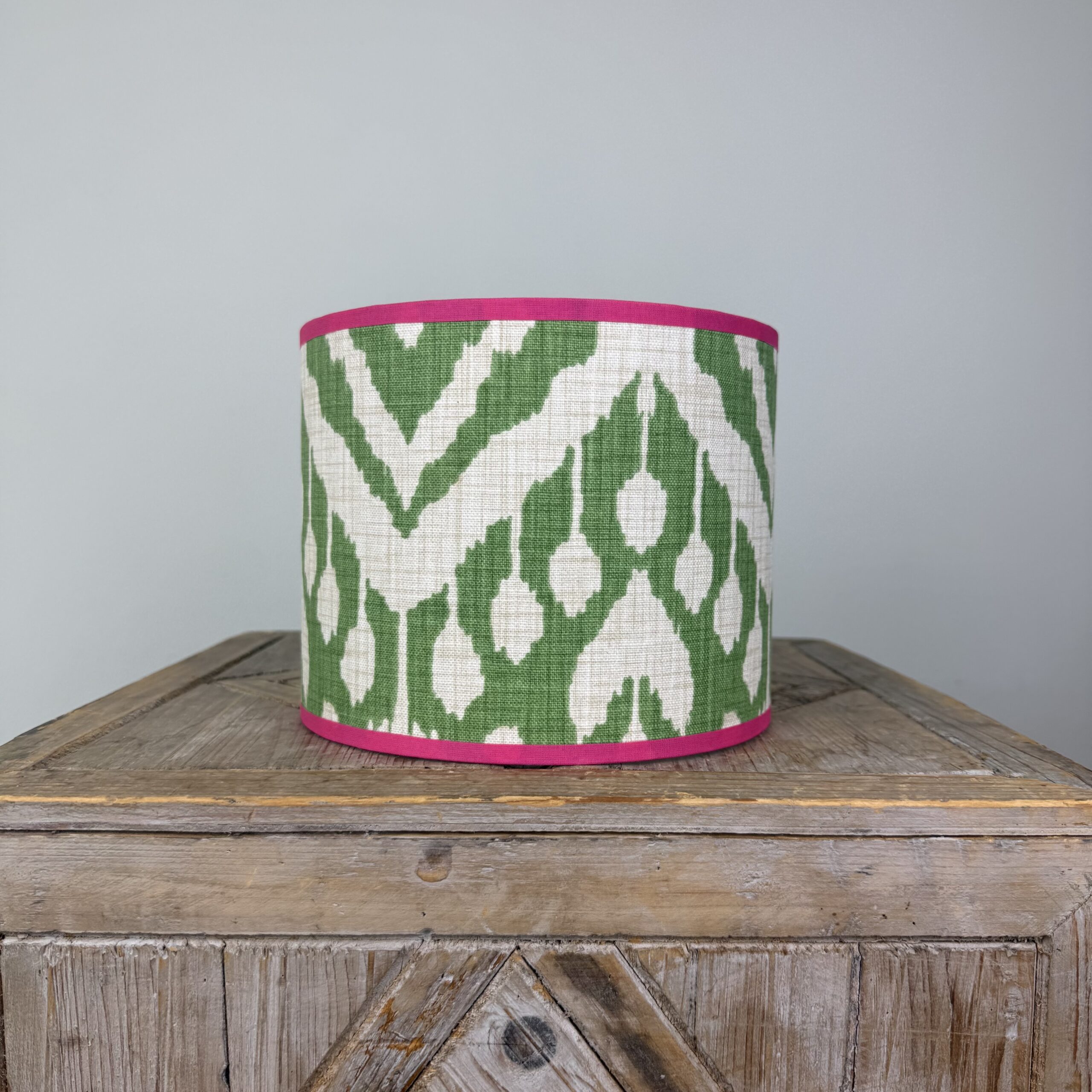 groen witte ikat lampenkap