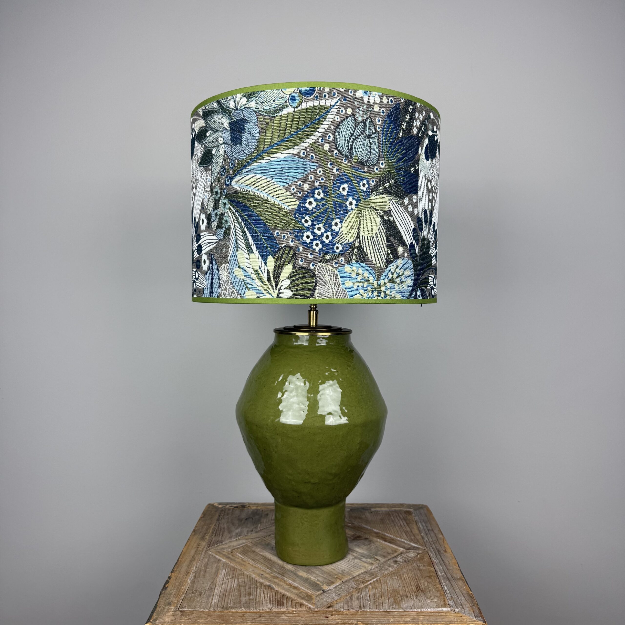 Lampenkap ‘Fleur’ groen blauw - Afbeelding 4