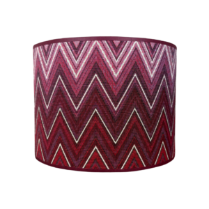 Lampenkap zigzag patroon missoni rood