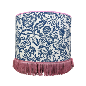 Lampenkap ‘Polly’ roze franjes