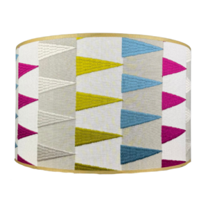 Lampenkap met hardroze gouden vlaggen Harlequin Azul
