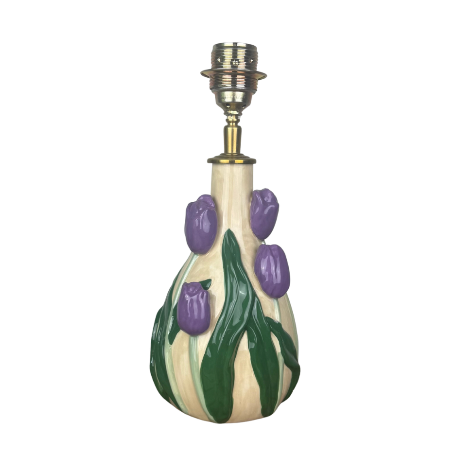 Lamp met tulpen