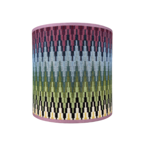 Lampenkap zigzag paars blauw groen