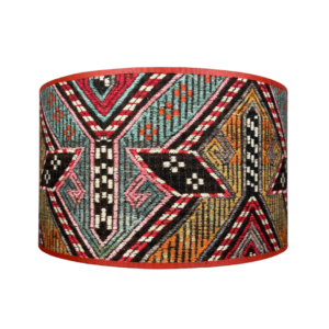Lampenkap etnisch oranje rood blauw