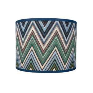 Lampenkap zigzag blauw groen Missoni