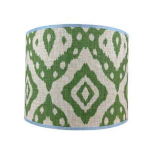 Lampenkap groen wit ikat