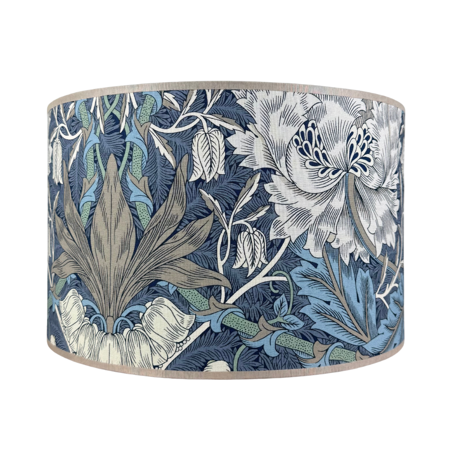 Lampenkap Morris & Co bloemen blauw