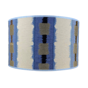 lampenkap blauw wit gestreept