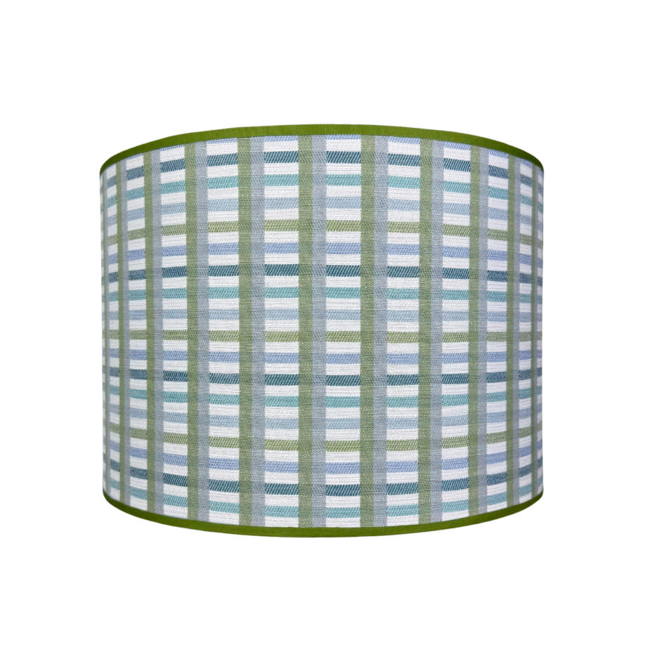 Lampenkap ruit groen blauw