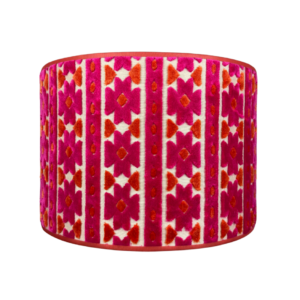Lampenkap oranje roze ikat