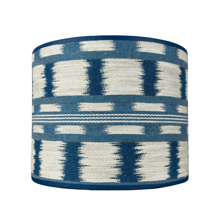Manuel Canovas lampenkap blauw wit