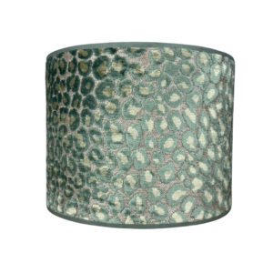 Lampenkap velvet panterprint groen