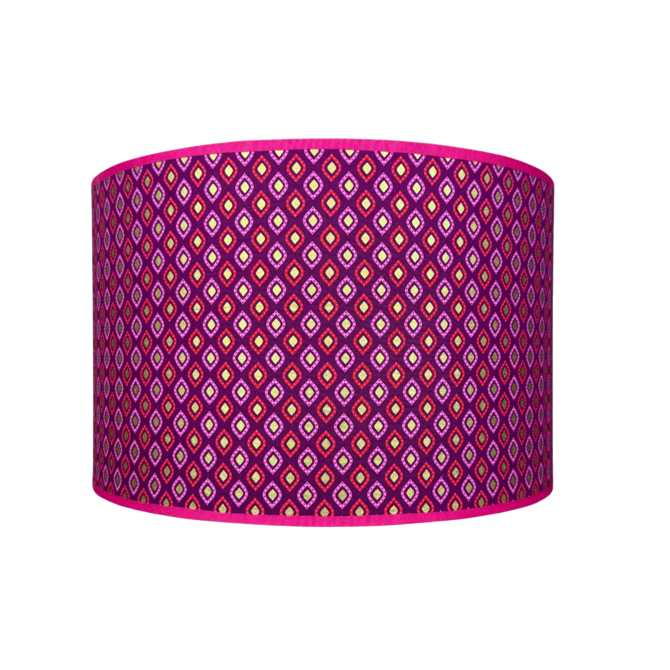 Rood roze lampenkap geometrisch