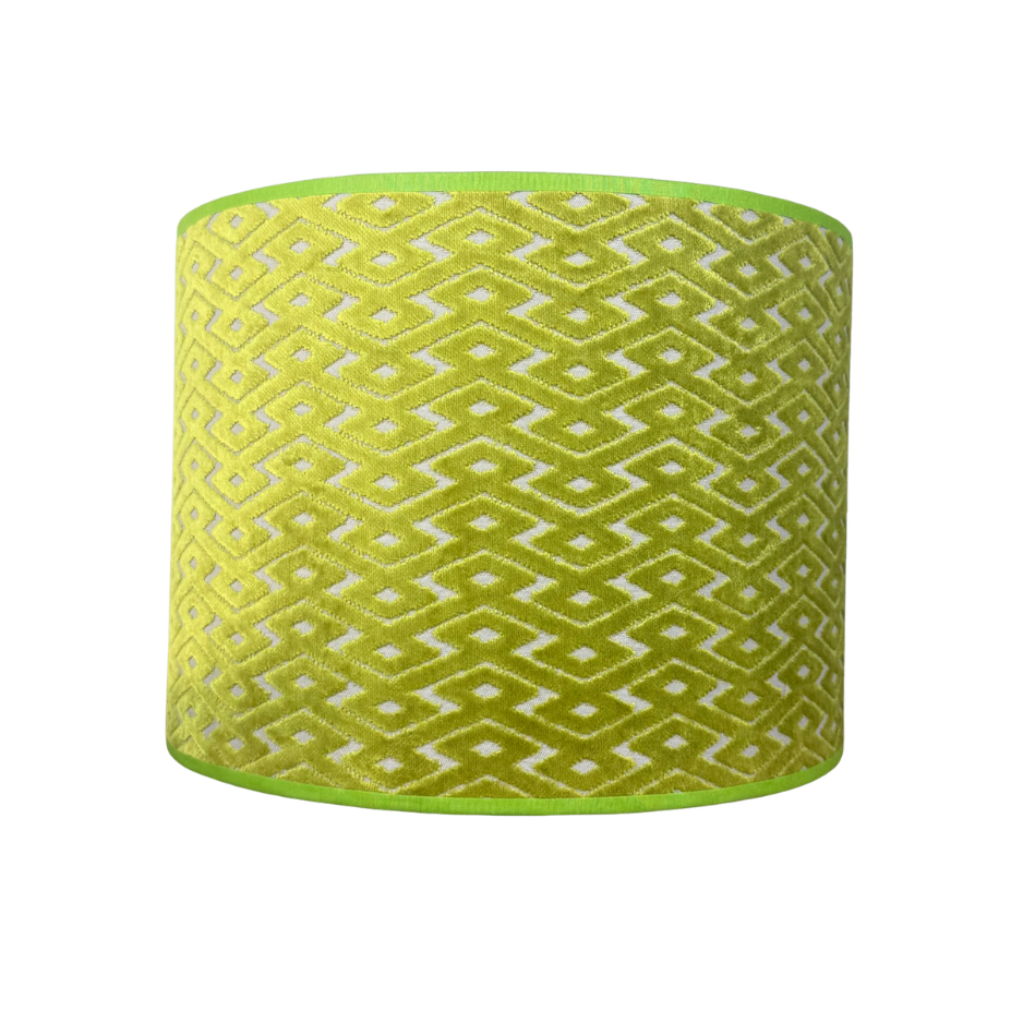 Lampenkap limegroen velvet