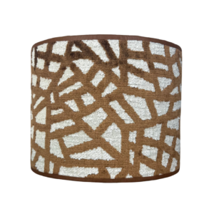 Bruin witte grafische lampenkap abstract