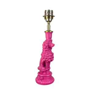 Roze draadloze tafellamp poedel