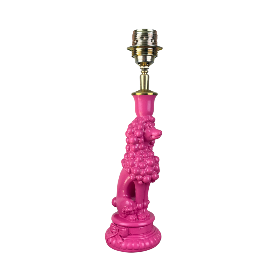Roze draadloze tafellamp poedel