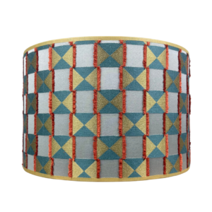 Lampenkap ‘Charleston’ Teal/Orange James Hare
