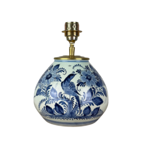 Delftsblauwe tafellamp vogeltjes