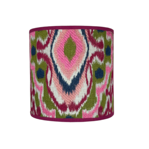 Wandlamp ‘Ixora’ roze olijfgroen donkerblauw Harlequin