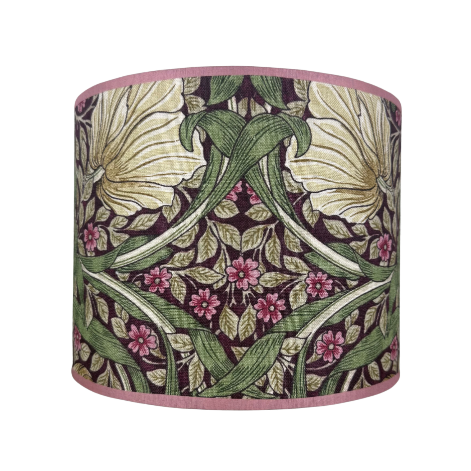 Lampenkap ‘Pimpernel’ Aubergine/olive William Morris & Co
